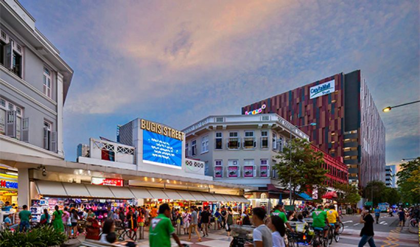 Bugis Street at night — a favourite local hangout spot